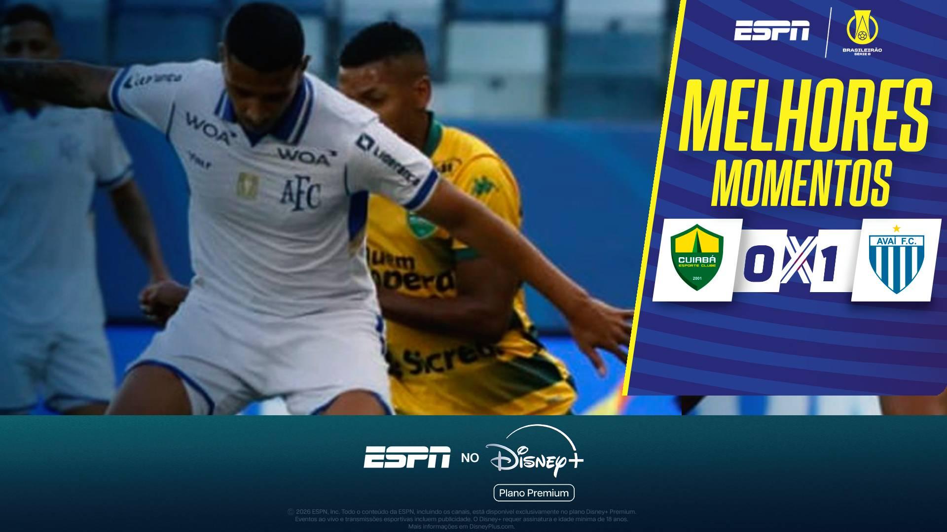 Avaí vence o Cuiabá, mas segue na zona de rebaixamento na Série B; melhores momentos