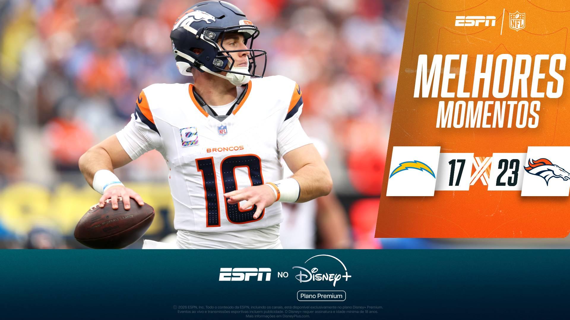 Broncos viram sobre os Chargers foram de casa em confronto divisional e se recuperam na NFL