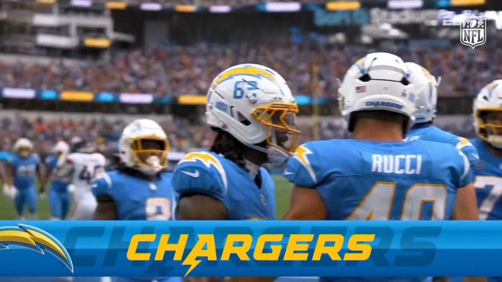 Touchdown Chargers! Justin Herbert encontra Rucci na endzone e empata o placar; VEJA