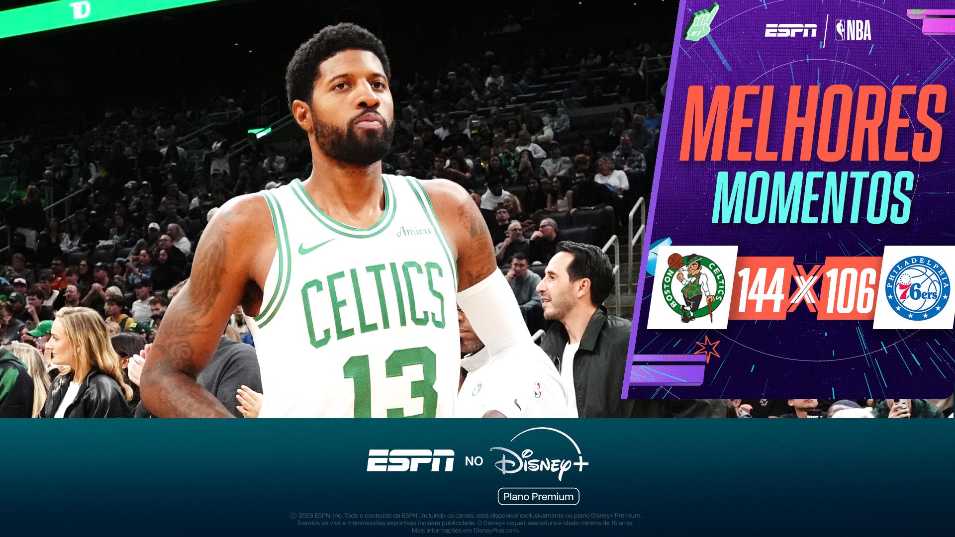 Boston Celtics atropela Philadelphia 76ers em primeiro jogo após troca de Jaylen Brown; VEJA os melhores momentos