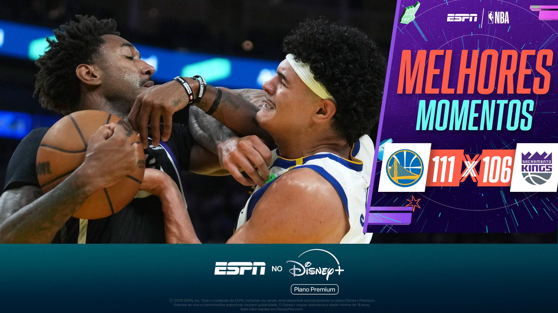 Golden State Warriors atropela Sacramento Kings com show de Gui Santos na pré-temporada; VEJA os melhores momentos