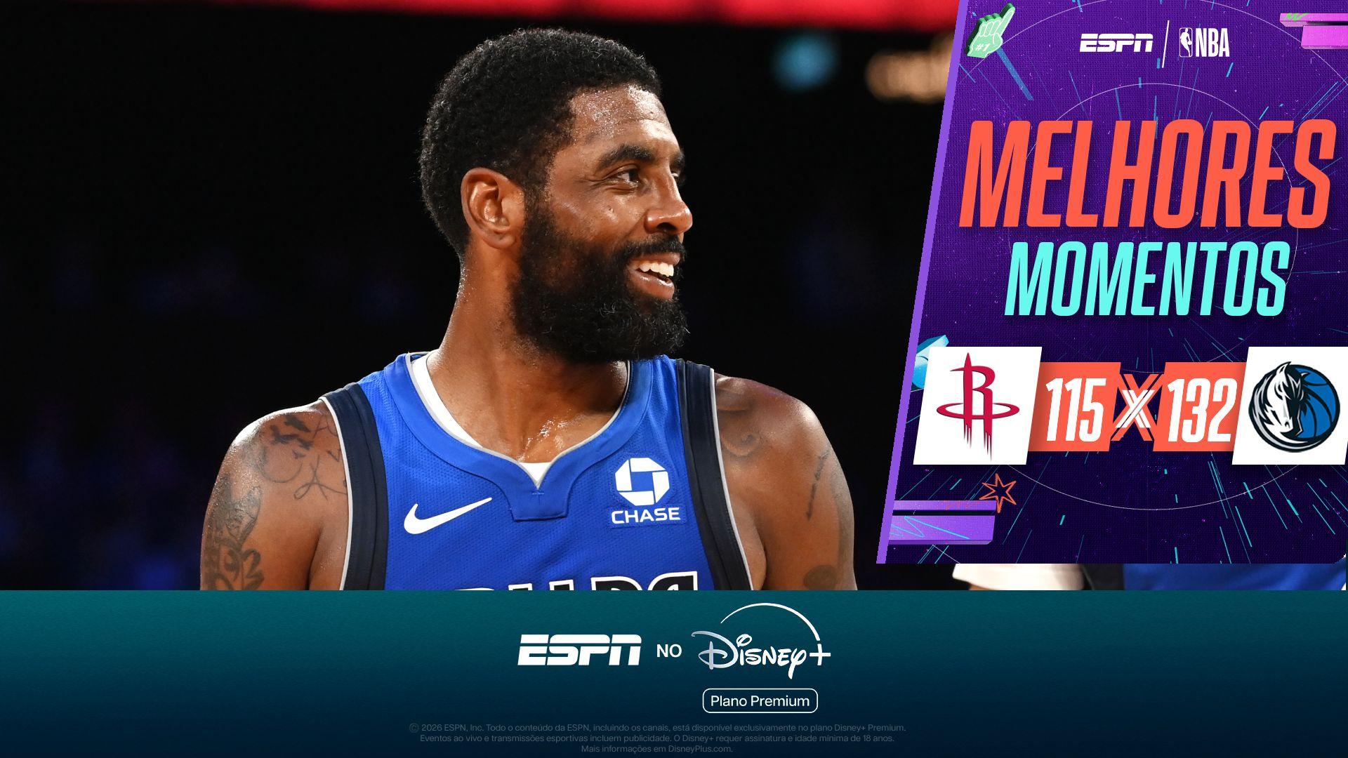 Dallas Mavericks atropela Houston Rockets em retorno de Kyrie Irving após mais de 500 dias; VEJA os melhores momentos