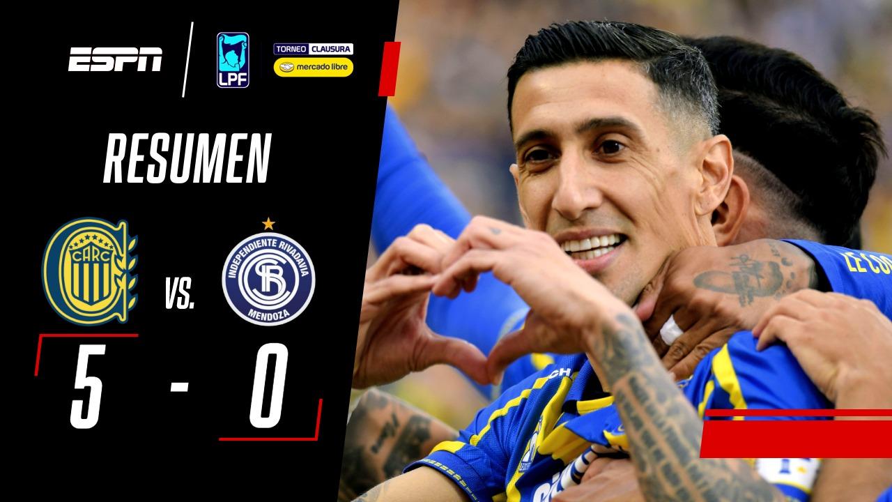 Di María brilló y Central también: fue goleada 5 a 0 ante Independiente Rivadavia