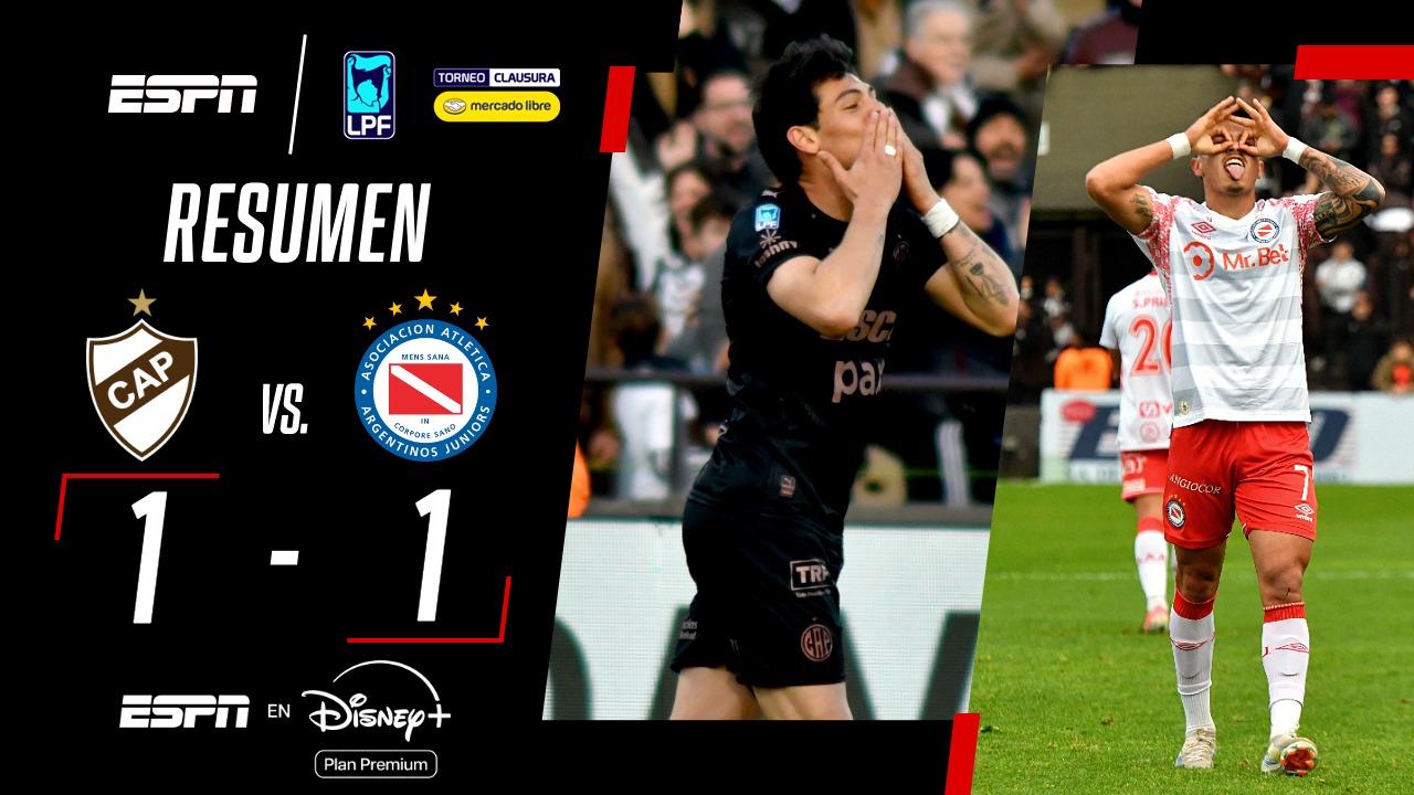 ¡Platense empató el clásico contra Argentinos Juniors!
