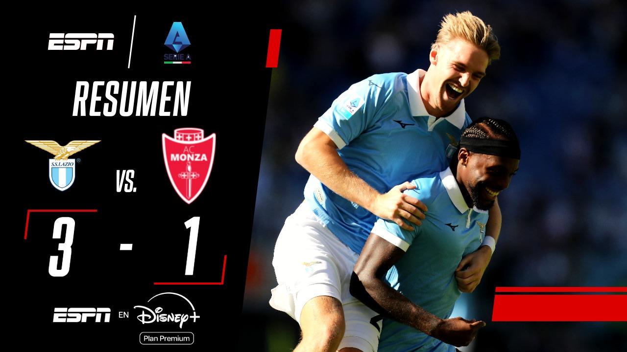 Lazio derrotó al Monza y se subió a la cima de la Serie A