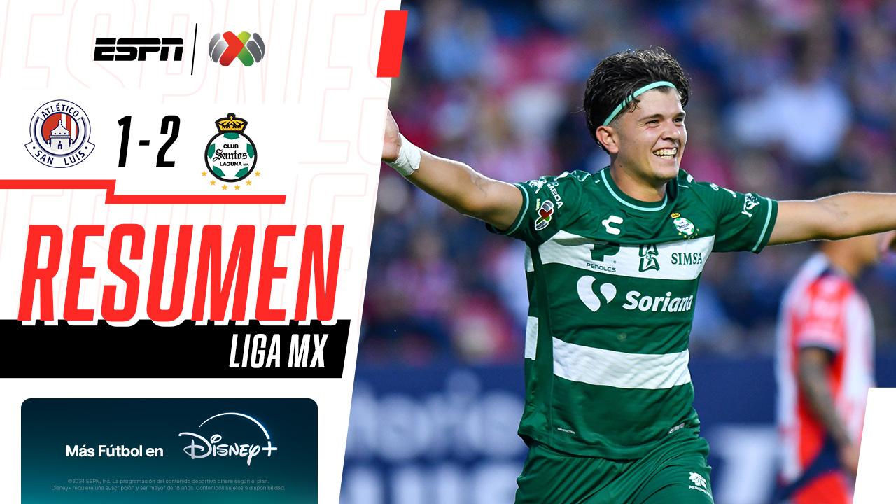 Atl. de San Luis 1-2 Santos | ¡Santos le da la vuelta al partido y se lleva los tres puntos! | Resumen