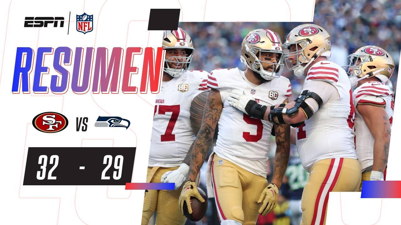 49ers mantienen invicto con un gran Brock Purdy ante Seahawsks | NFL | Resumen