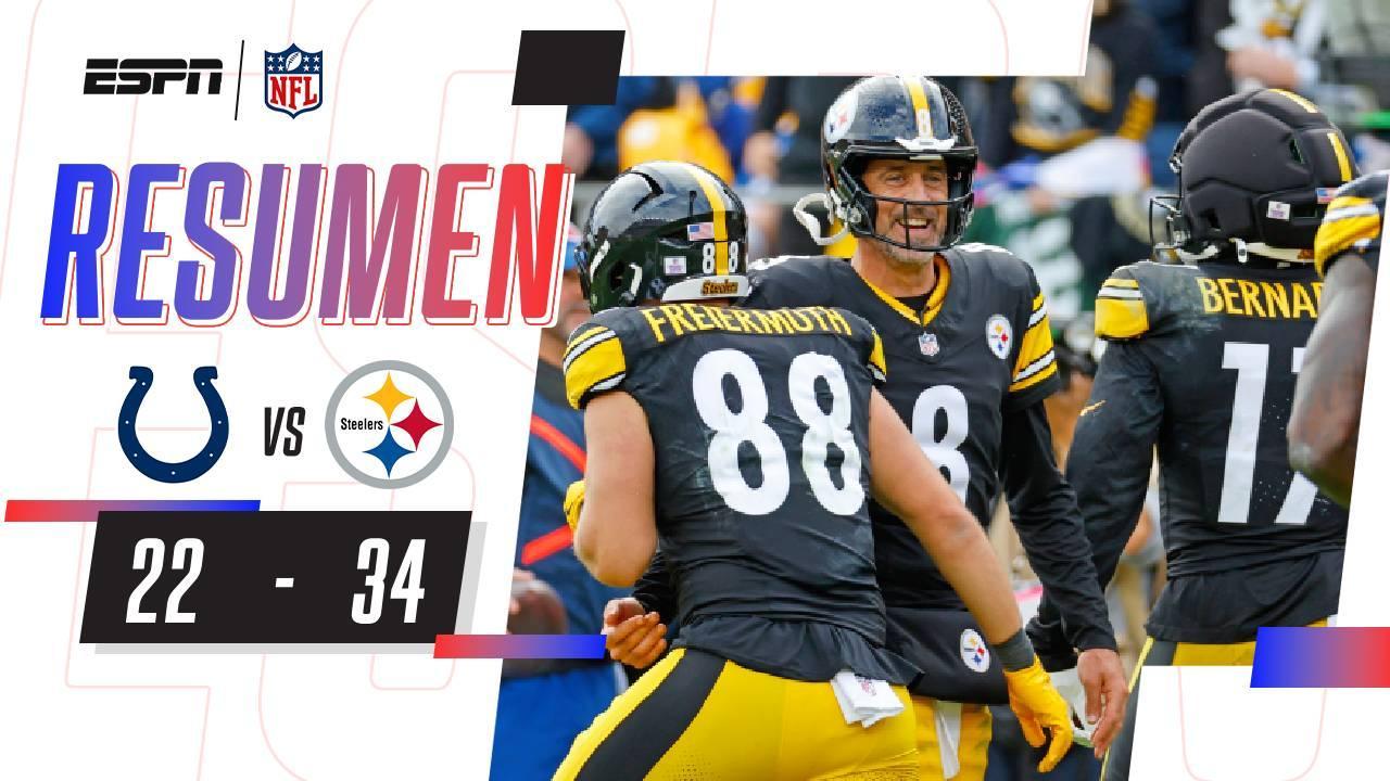 Steelers vuelven a la victoria liderados por Aaron Rodgers  | NFL | Resumen