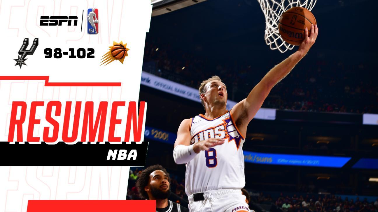 Luke Kennard lidera a Suns con 20 puntos en triunfo ante Spurs