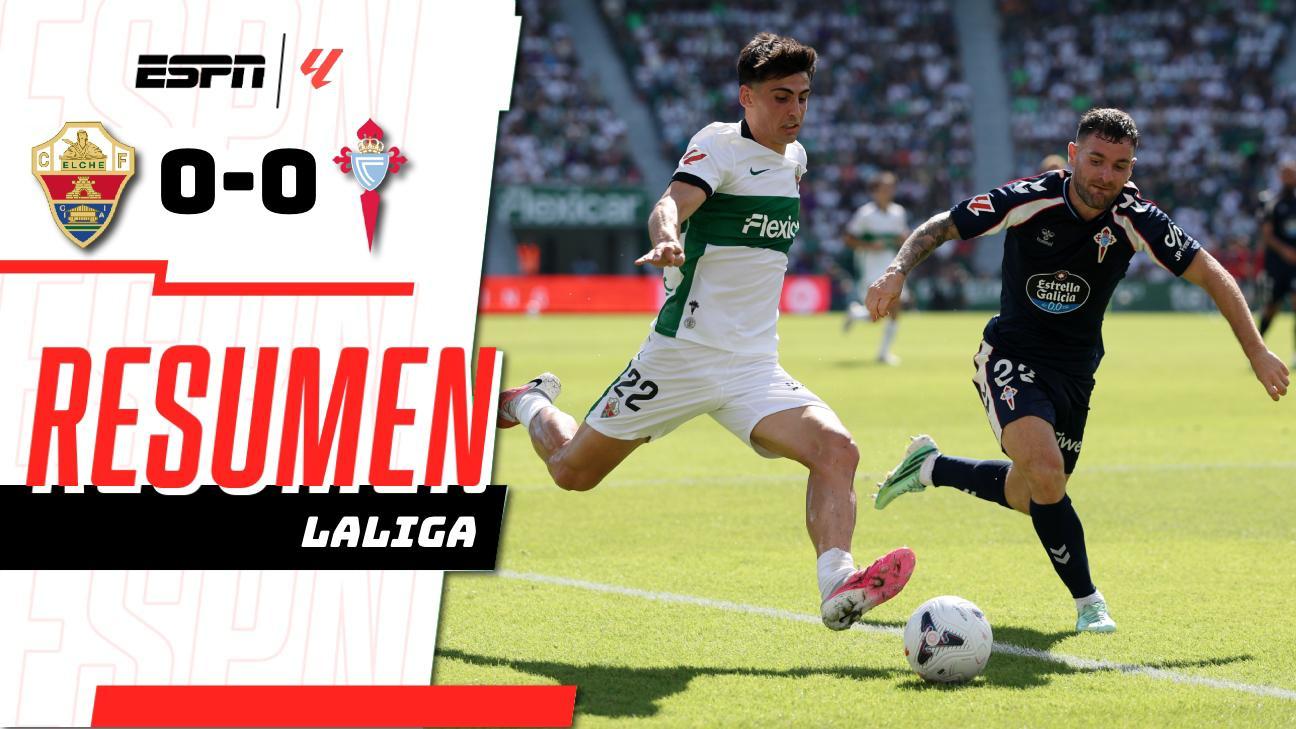 Elche y Celta no se hacen daño en un empate sin goles