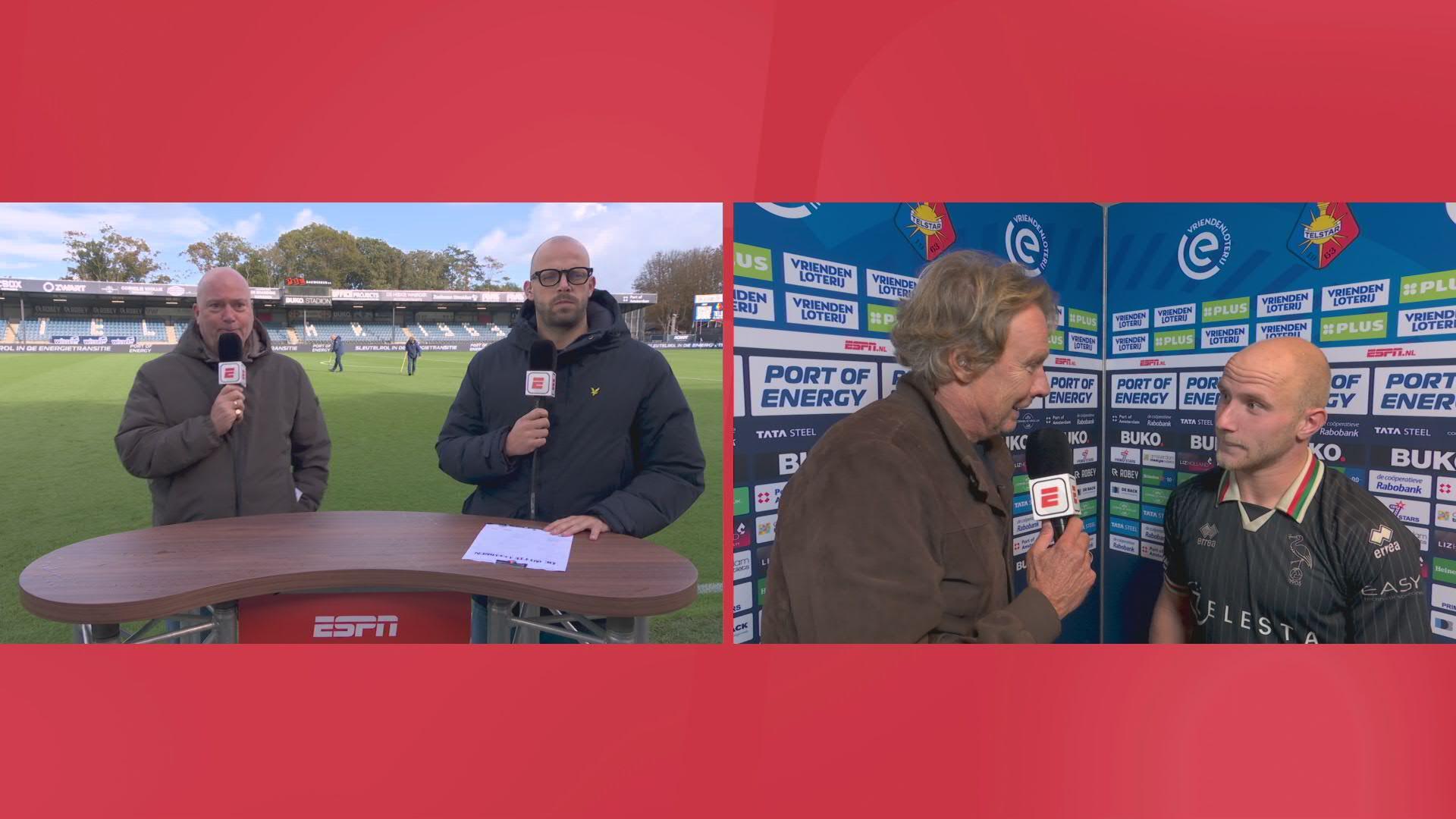 Rottier: "Het is eigenlijk de eerste keer dat het echt tot uiting komt en dan levert het direct een goal op"
