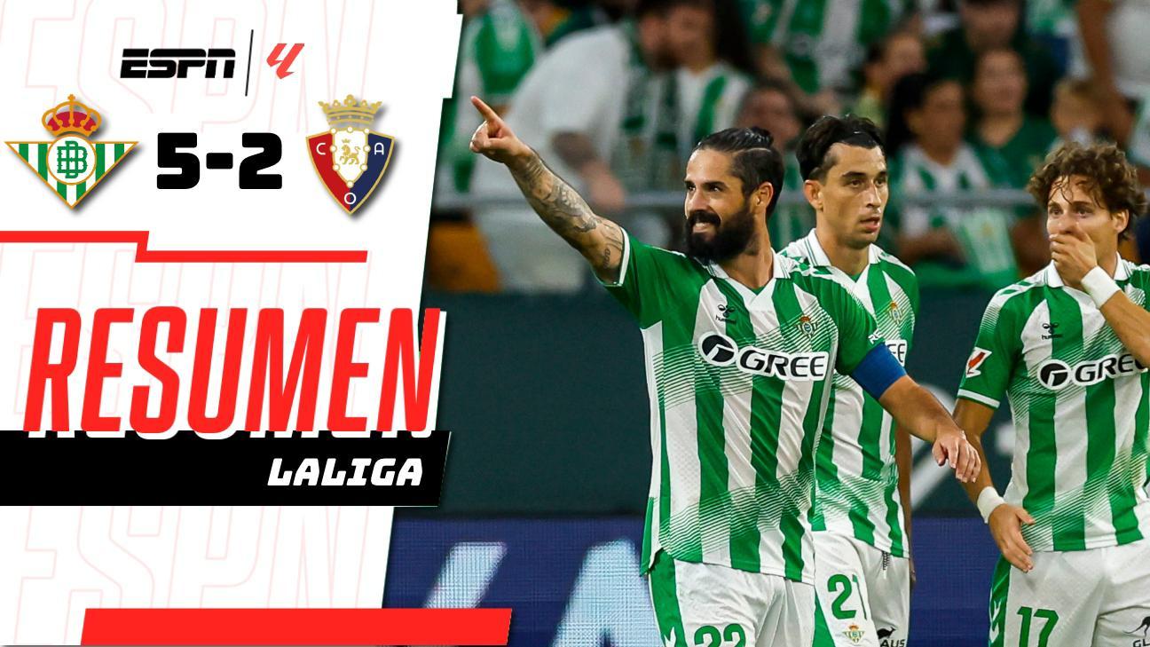 ¡Isco brilla con doblete en la goleada del Betis!
