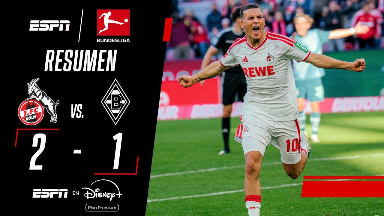 Colonia derrotó 2-1 a Borussia Monchengladbach en la Bundesliga