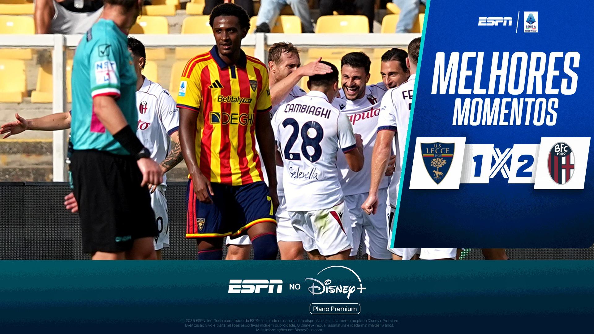 Lecce 1 x 2 Bologna no Campeonato Italiano: VEJA os melhores momentos