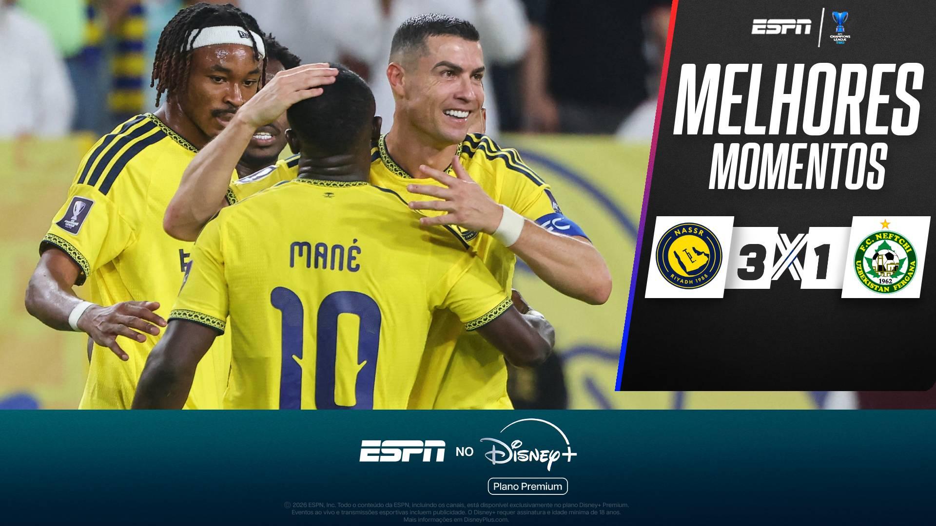 Cristiano Ronaldo e Ângelo brilham na vitória do Al Nassr na Champions League Asiática; VEJA os melhores momentos