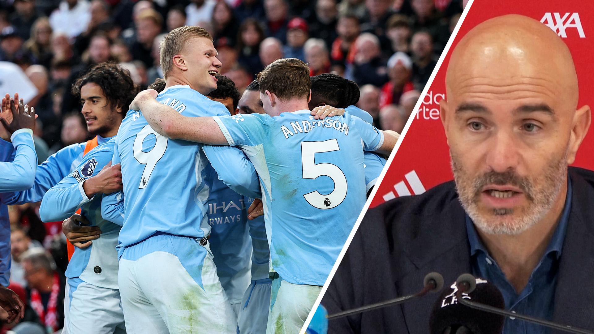 Maresca: Manchester City dealt with Anfield 'very well'