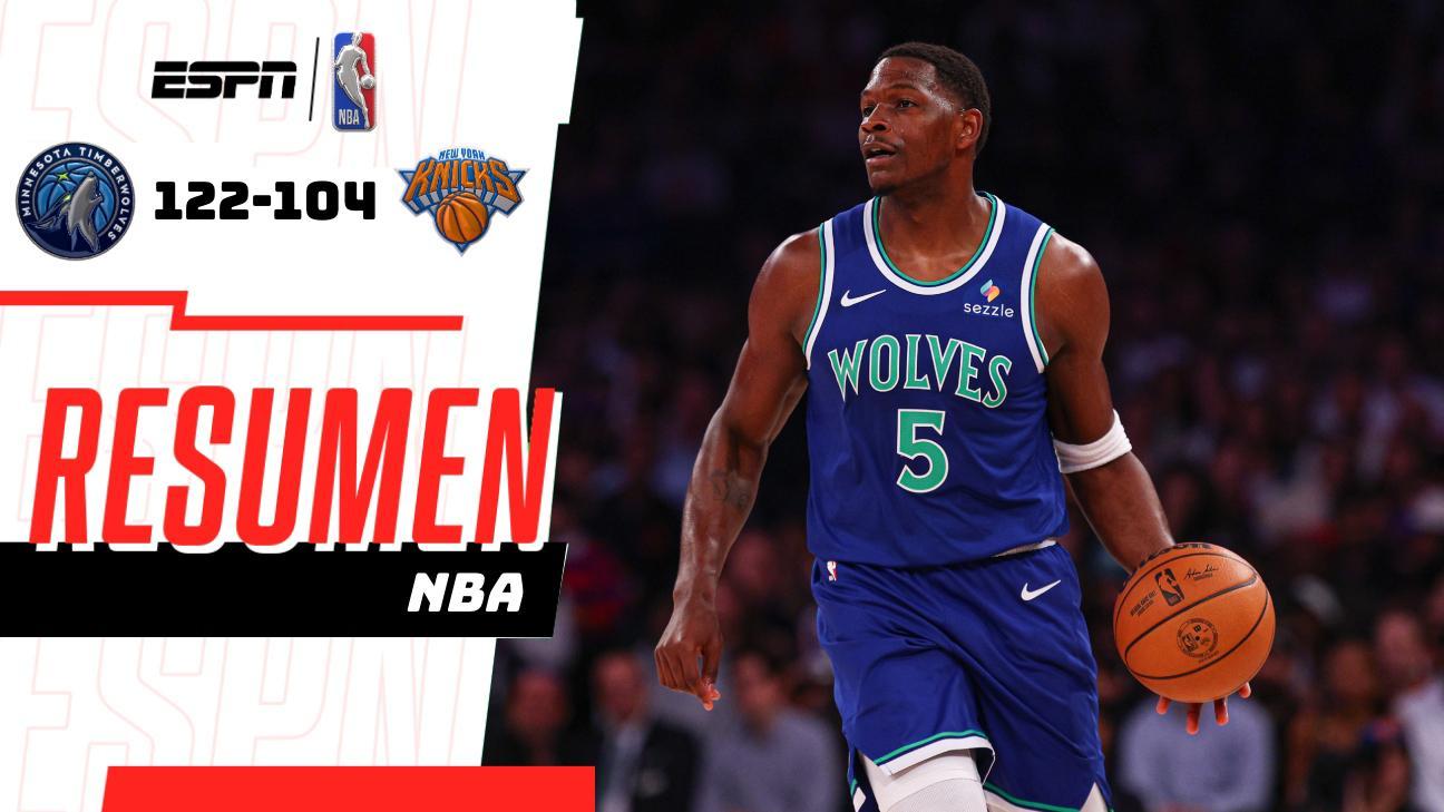 Anthony Edwards comanda el triunfo de Timberwolves con 26 puntos