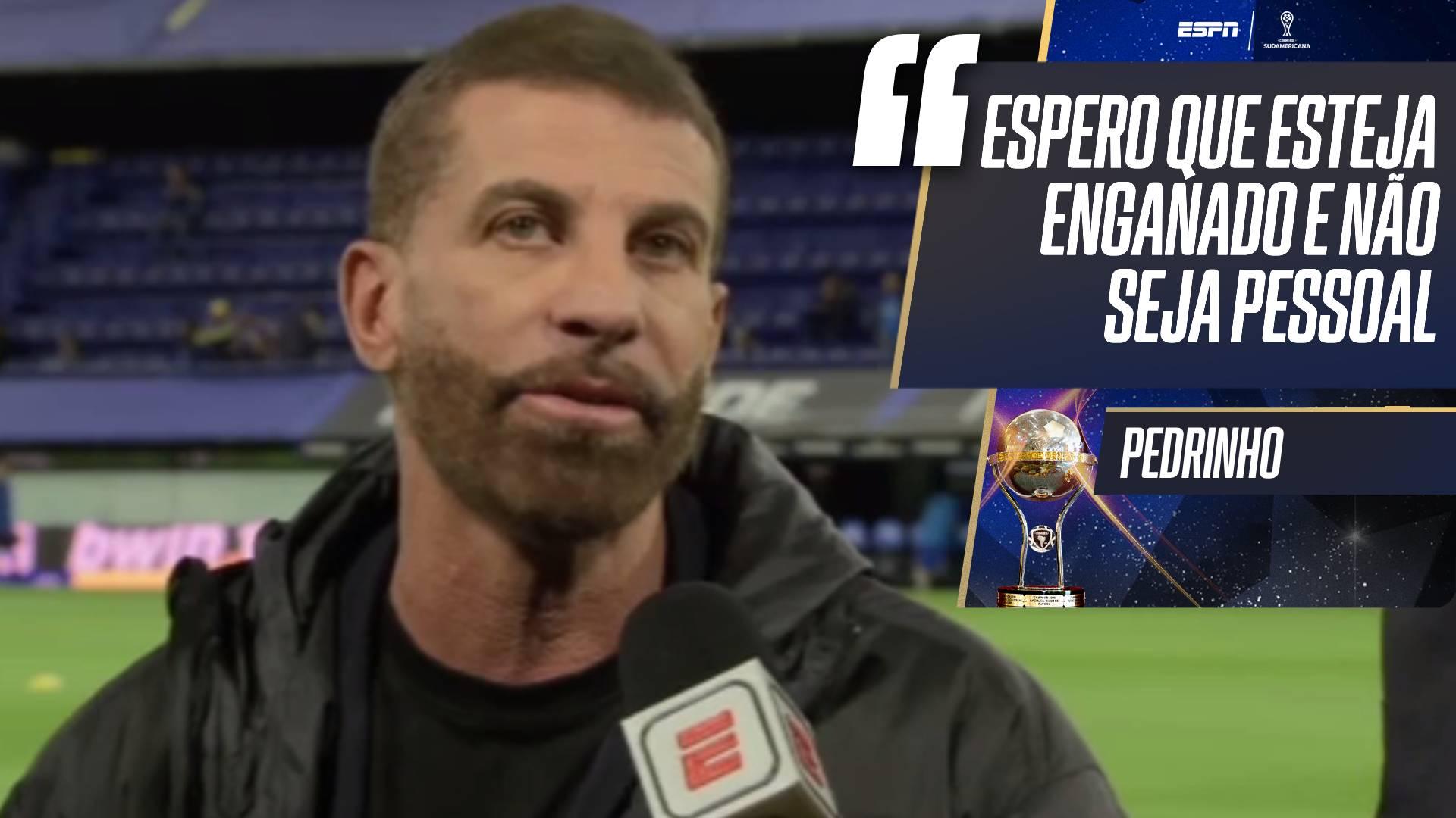 À ESPN, Pedrinho desabafa, ataca o BAP e é sincero se Vasco x Boca for para Assunção: 'Covardia'