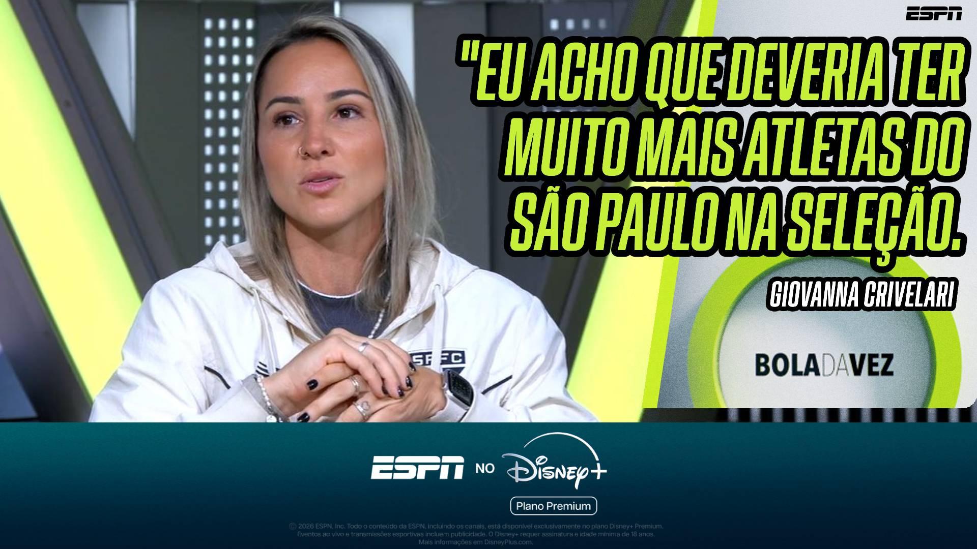 Campeã pelo São Paulo, Giovanna Crivelari questiona sua ausência na Seleção Brasileira: 'Mais de cem meninas testadas'
