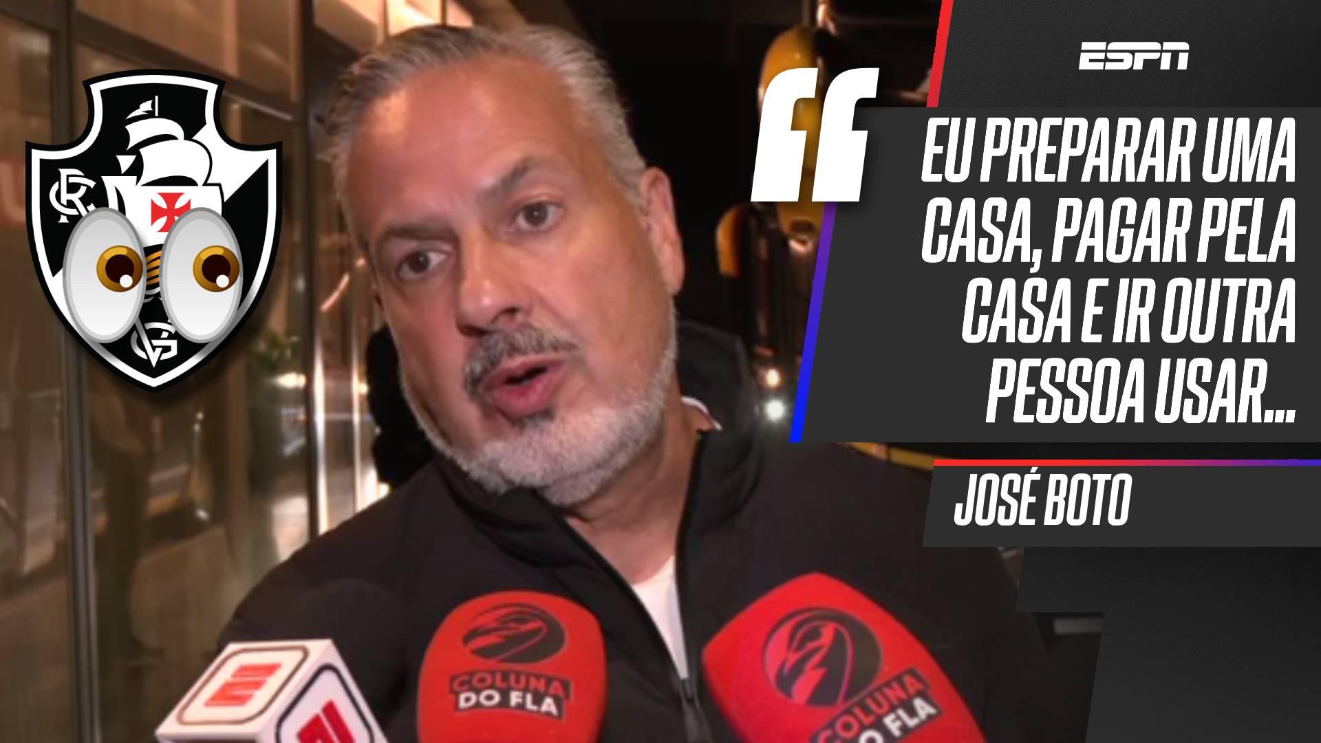 'Preocupa pagar uma casa e outra pessoa fazer a festa', diz Boto sobre Vasco x Boca no Maracanã