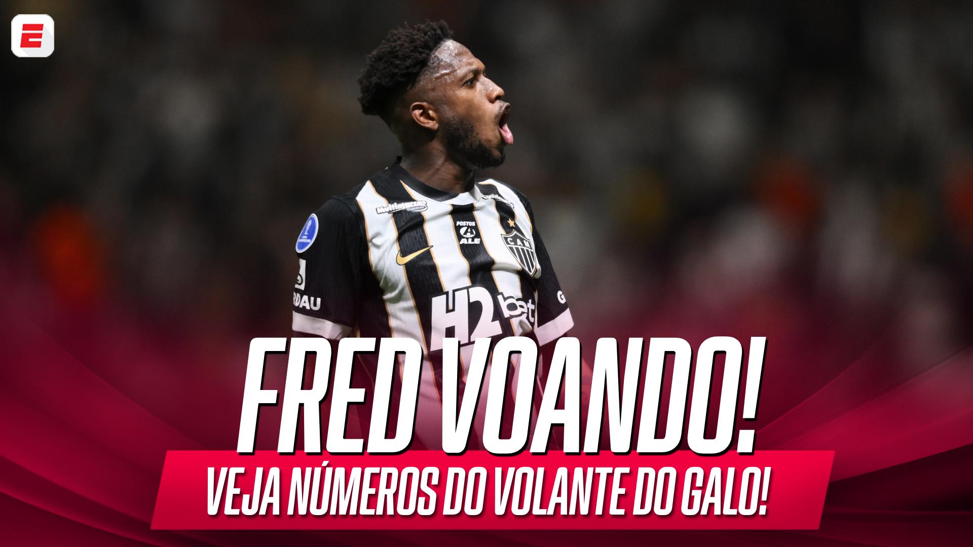 Fred tomou conta do meio-campo do Atlético-MG; VEJA números do volante