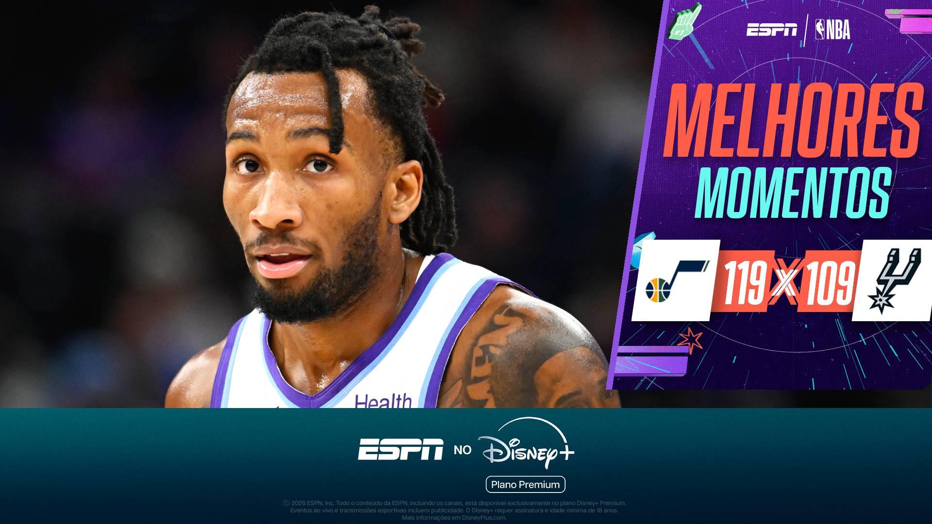 Jazz vence os Spurs do início ao fim em boa atuação de Darryn Peterson na pré-temporada da NBA