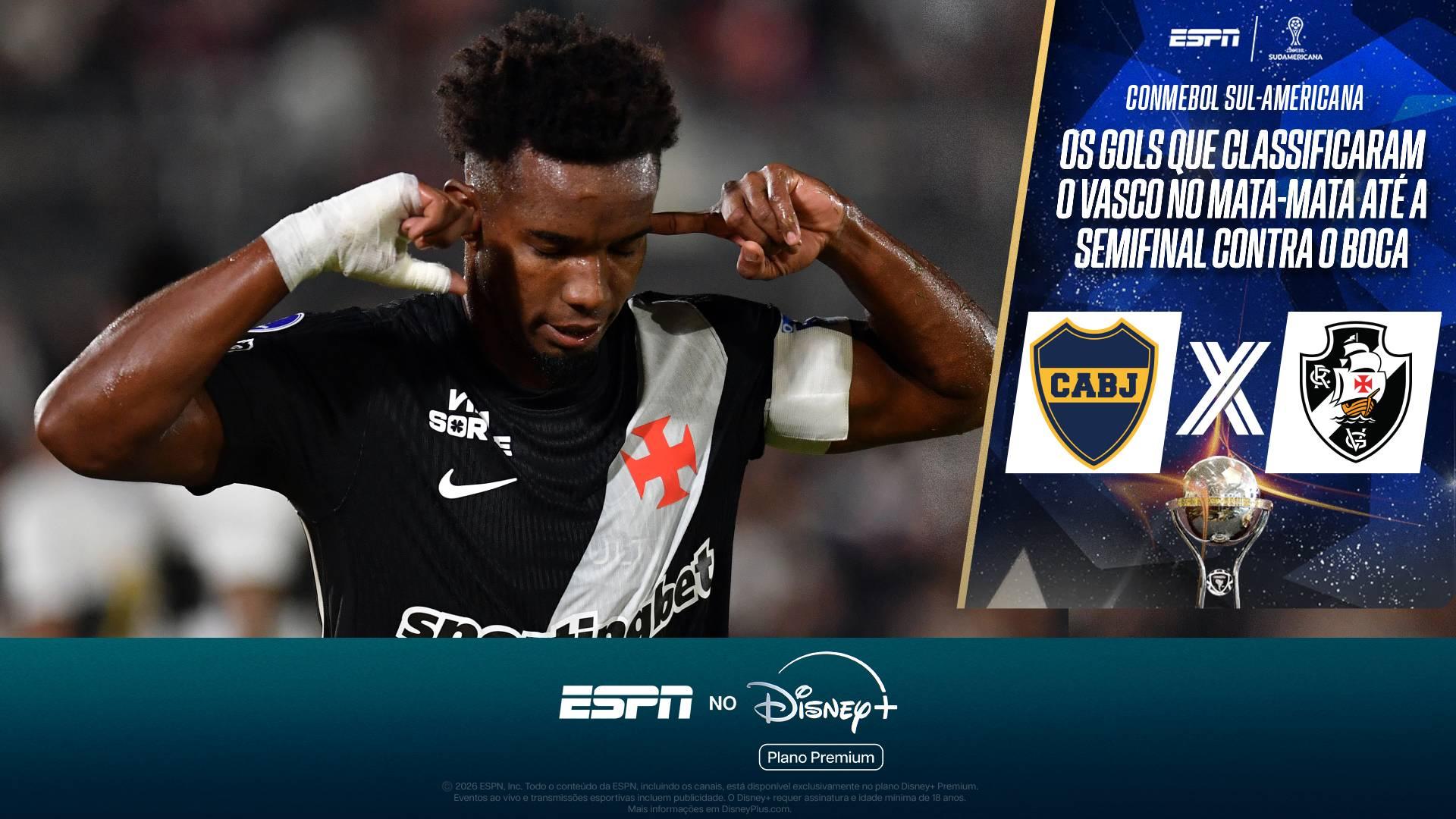 Vasco na semifinal da Sul-Americana! Os gols que classificaram o Cruzmaltino no mata-mata da competição