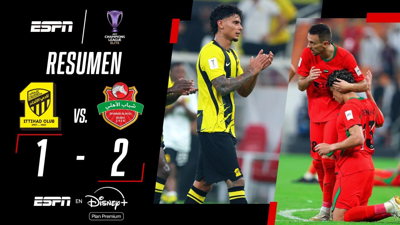 A pesar del aporte de Richard Ríos, Al-Ittihad cayó ante Al-Ahli en la AFC Champions Elite