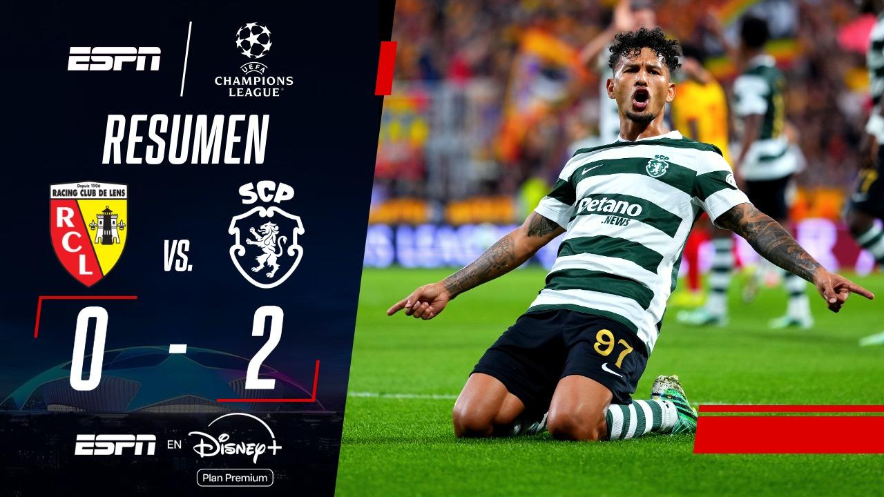 Con un gol de Luis Suárez, Sporting CP venció a Lens y se quedó con un triunfazo a domicilio