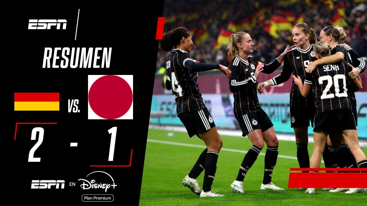 Amistoso femenino: Alemania venció 2-1 a Japón