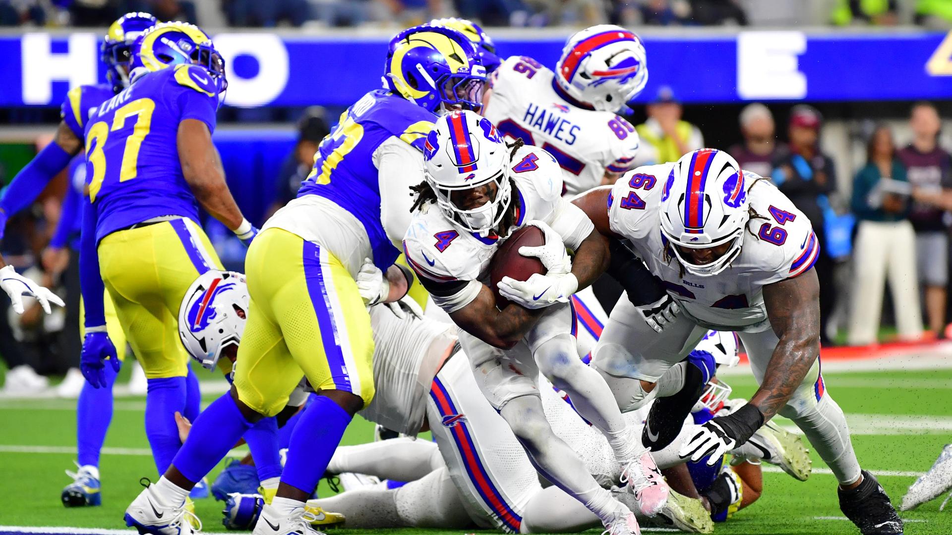 Josh Allen racks up 331 yards and Bills outlast Rams with help from blocked FG for 37-34 win in OT