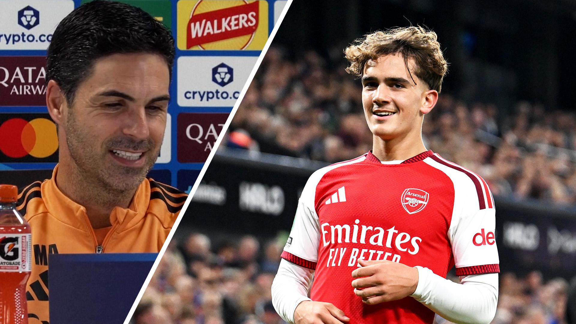 Arteta reacts to Messi's praise for 'special' Dowman