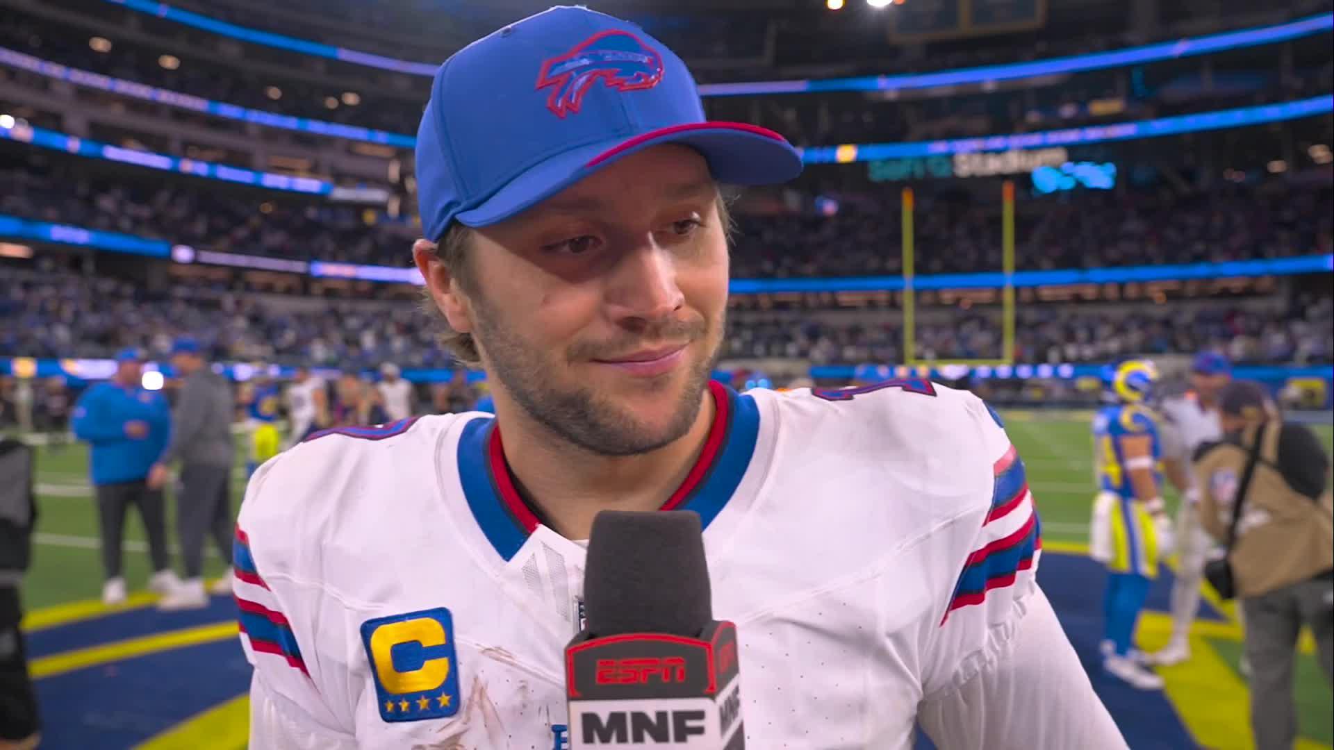 Josh Allen racks up 331 yards and Bills outlast Rams with help from blocked FG for 37-34 win in OT