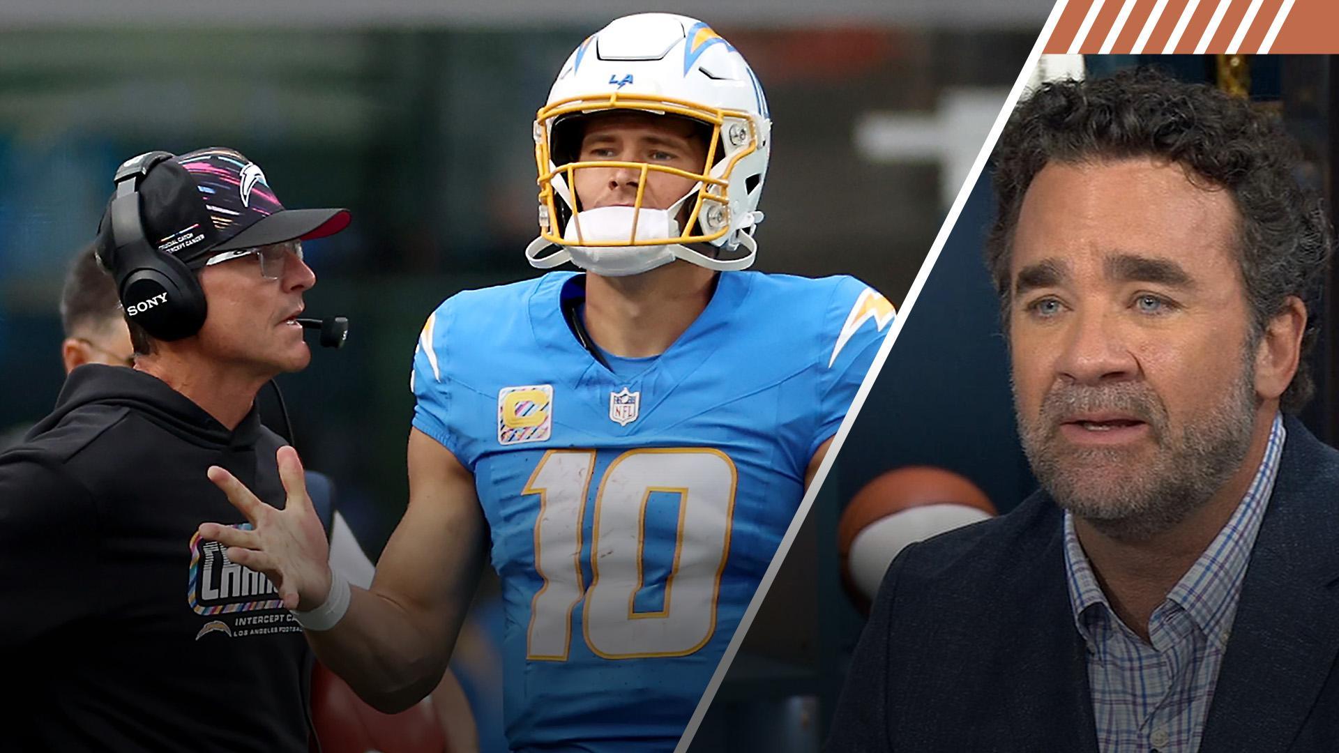 Who is to blame for Chargers' 0-5 start to season: Jim Harbaugh or Justin Herbert?