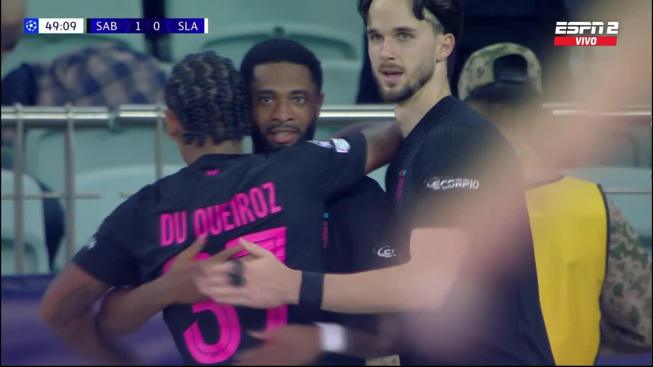 ¡Parris sacó un zurdazo espectacular y marcó el primer gol de Saba Baku en la Champions!