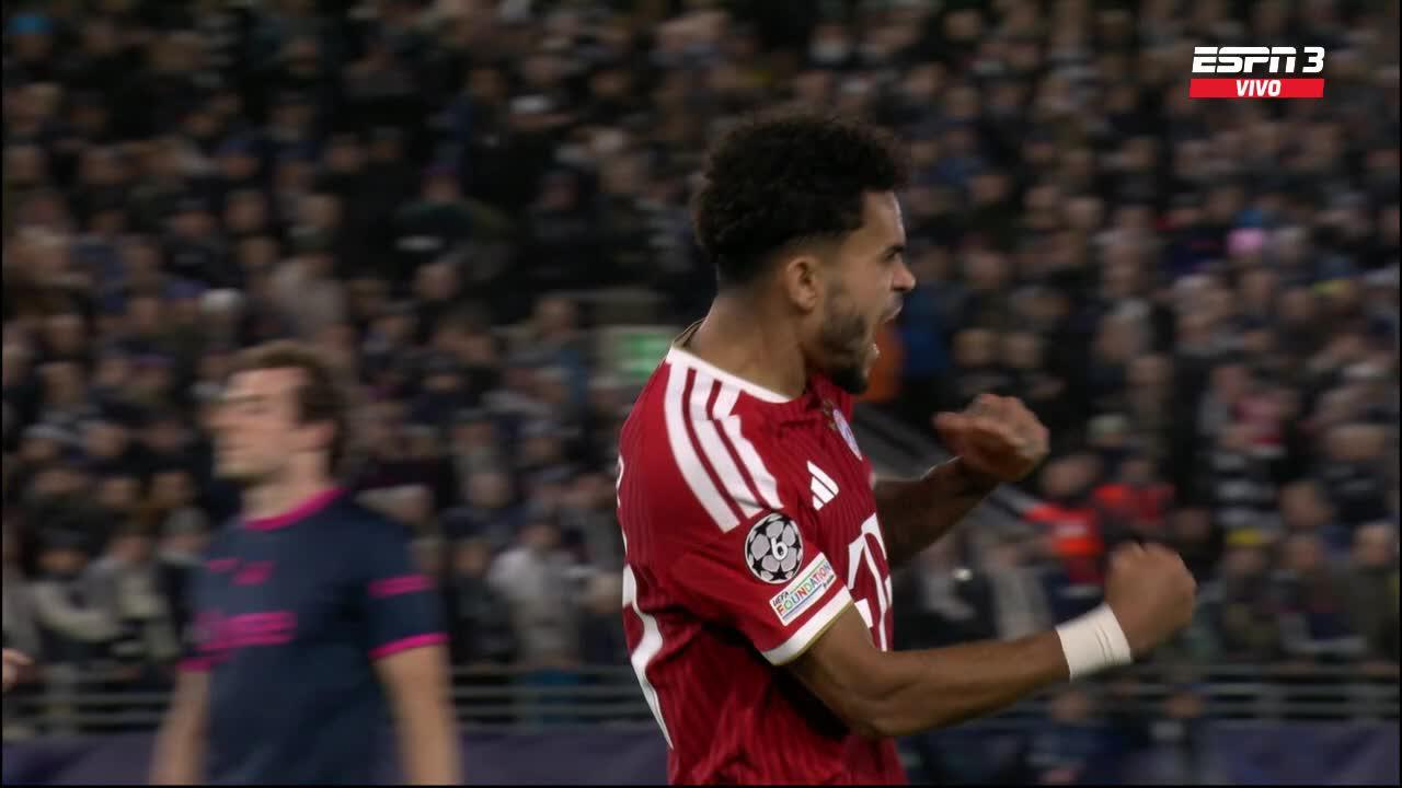 Siempre vos, Lucho: Díaz estampó el 3-2 y el Bayern dio vuelta el partido ante el Viking