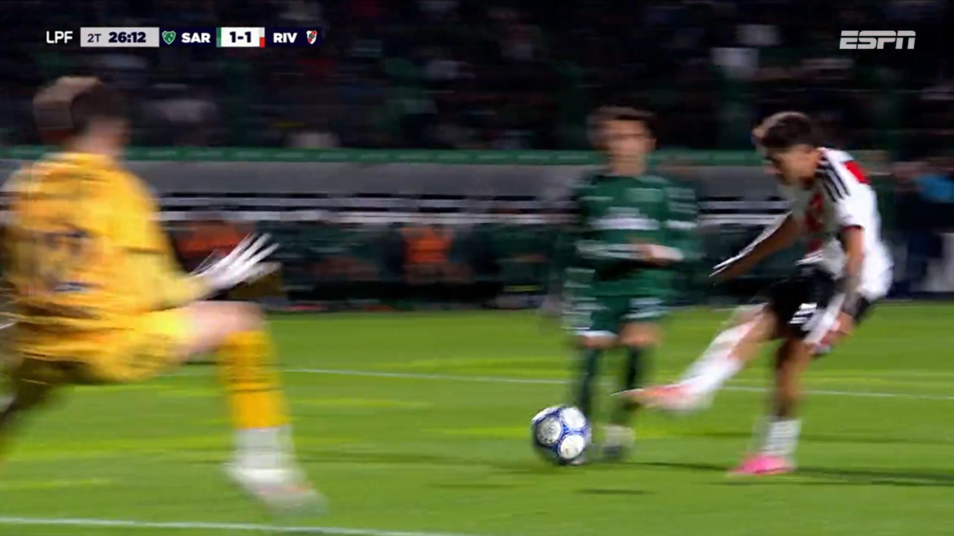 Gol do River Plate! Almada dá lindo passe para Montiel tocar com categoria e empatar o jogo; VEJA