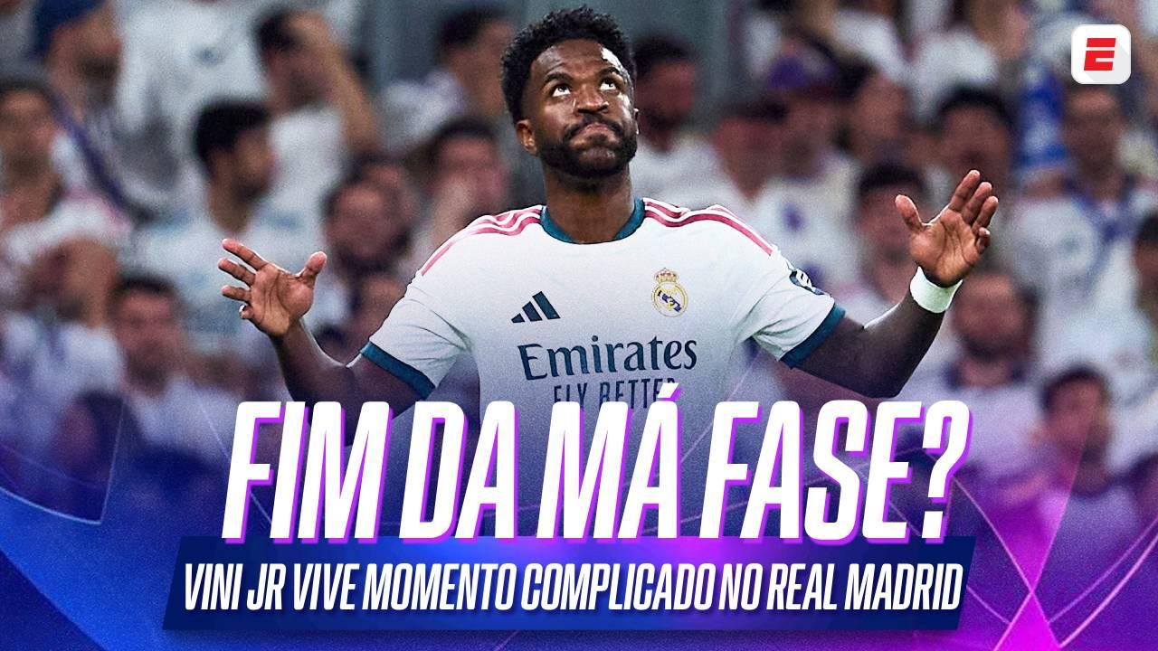 O que explica situação ruim de Vini Jr e como ele pode dar a volta por cima contra a Roma? Veja a análise de Elton Serra