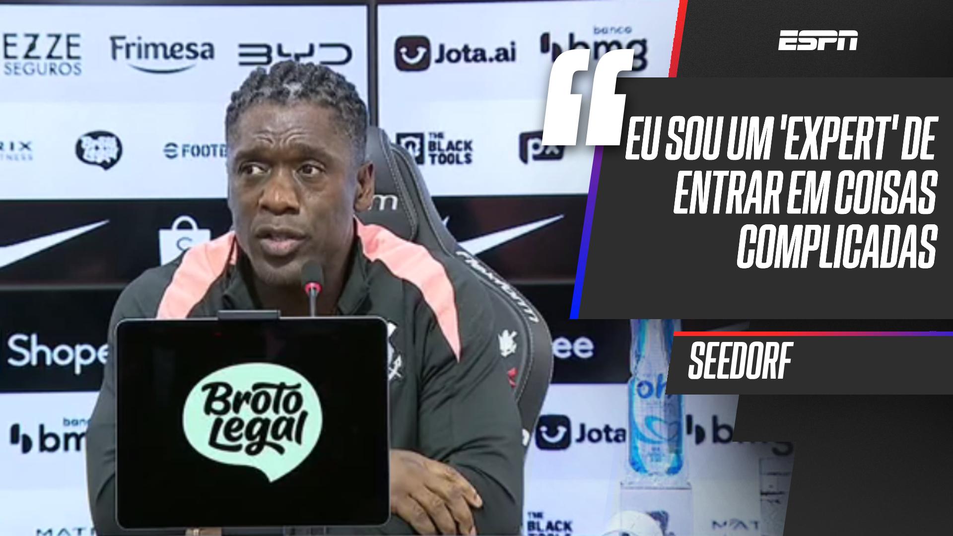 Seedorf fala sobre situação atual do Corinthians e cita trabalhos anteriores: 'Todas as situações muito complicadas'