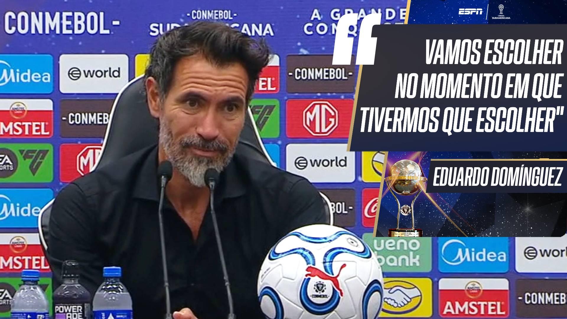 Eduardo Domínguez fala sobre escolha entre goleiros do Galo: 'Para que vou apressar?'