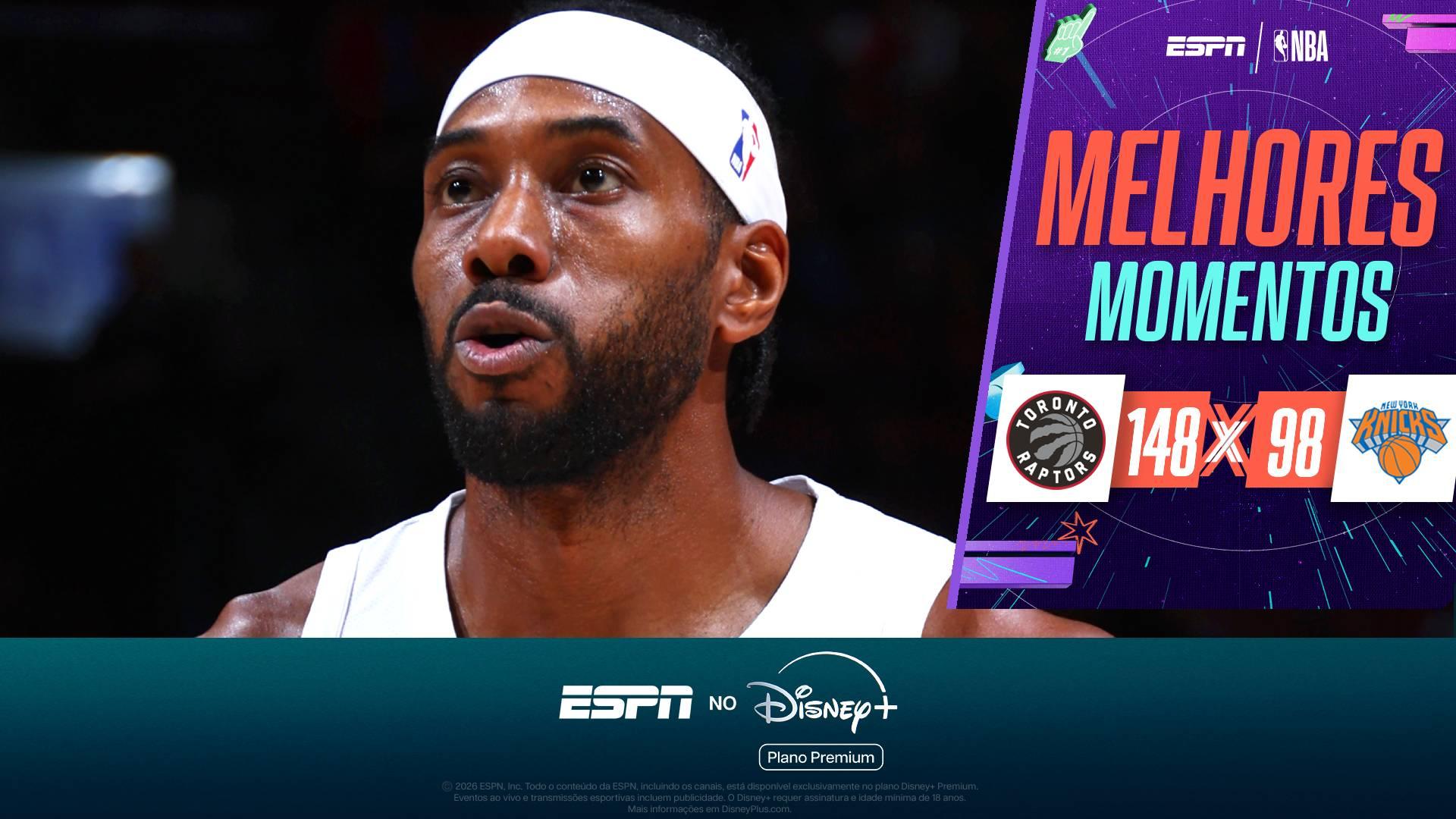 Kawhi Leonard reestreia pelos Raptors em atropelo sobre os Knicks na pré-temporada