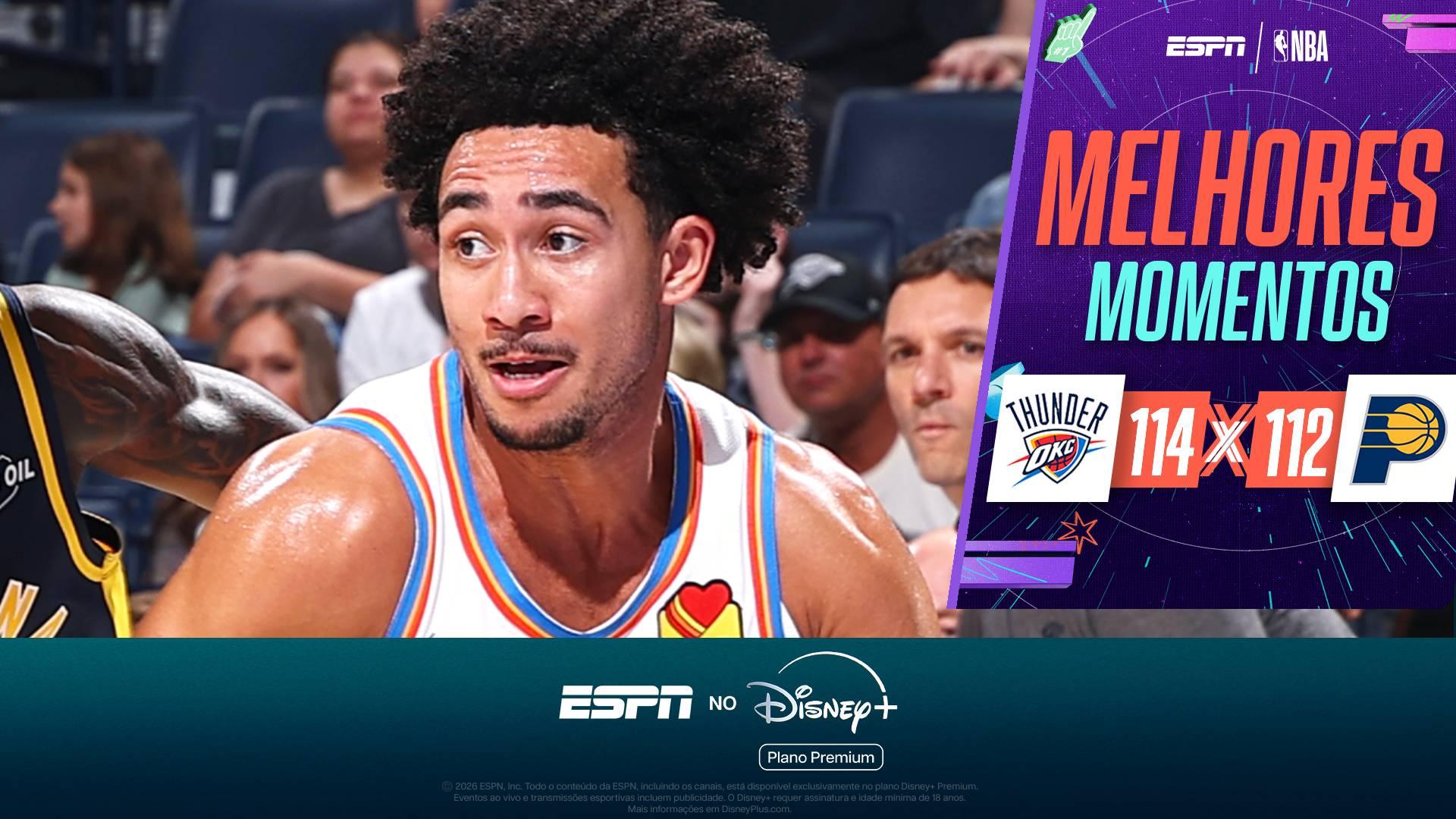 Jared McCain calibra a mão, e Thunder vence os Pacers na prorrogação na pré-temporada da NBA