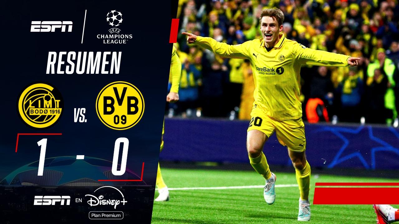 Bodo/Glimt fue más y superó al Borussia Dortmund en la Champions League