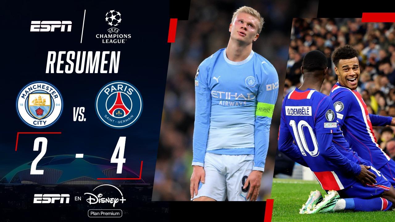 ¡Victoria del PSG ante el Manchester City en un partidazo!