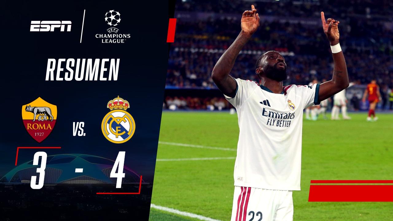 ¡Mística en estado puro! Remontada épica del Real Madrid y triunfazo ante Roma