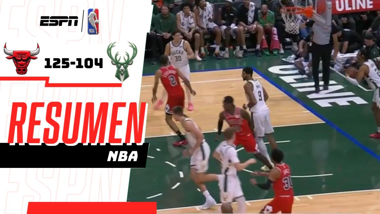 Bulls dominan a Bucks y se llevan una cómoda victoria 125-104