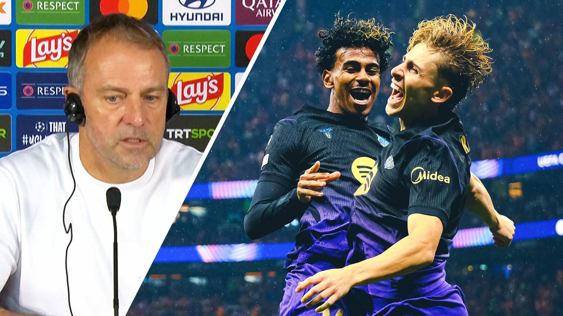 Flick praises Yamal after Barcelona's comeback win vs. Galatasaray