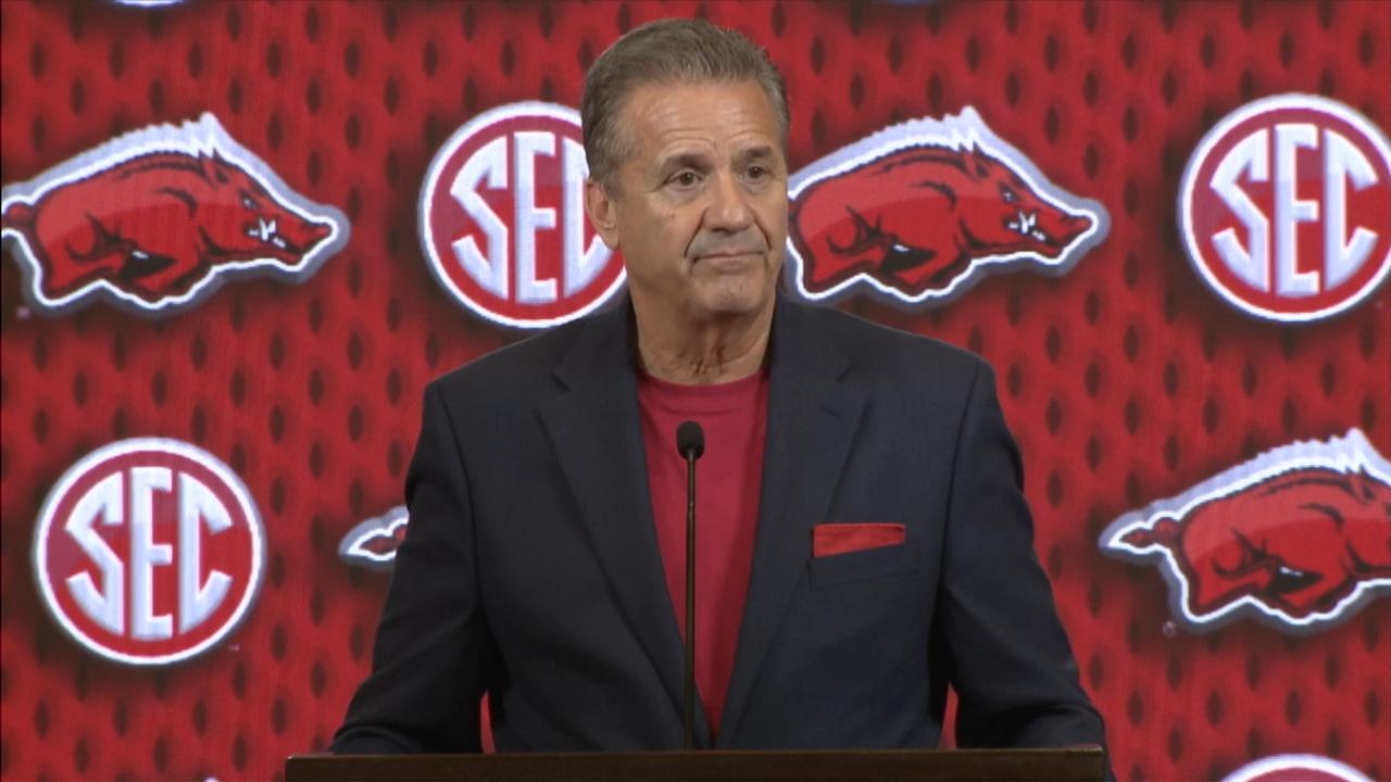 John Calipari takes questions on development of young Razorbacks