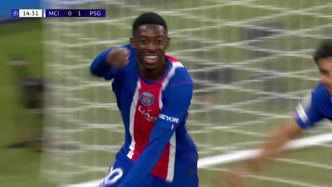 ¡Picó el mosquito! Dembélé firmó el 2-0 ante el City