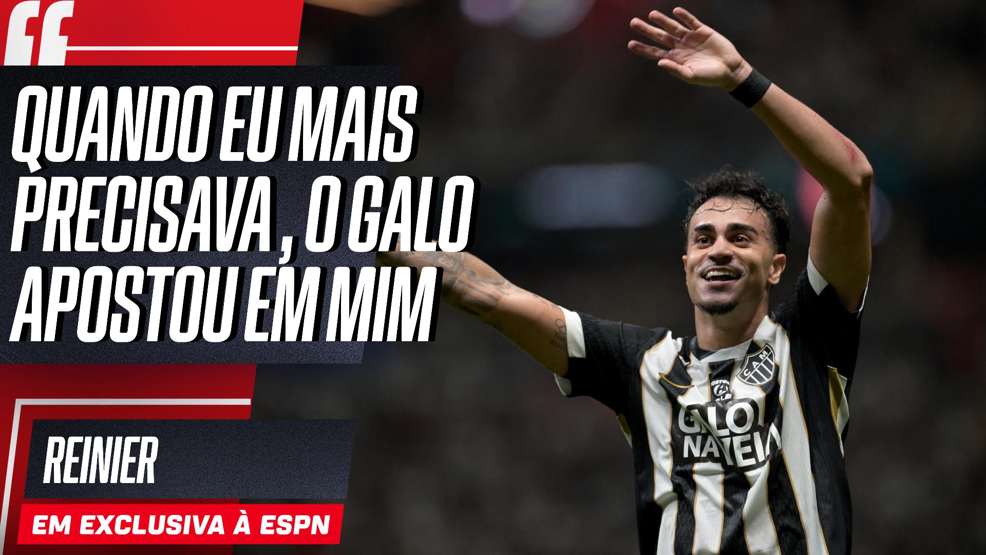 Reinier diz por que escolheu Atlético-MG em meio a ofertas de outros clubes: 'Sabia que podia ser a minha retomada'